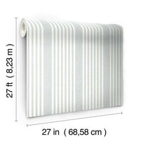 French Linen Stripe Wallpaper Wallpaper York   