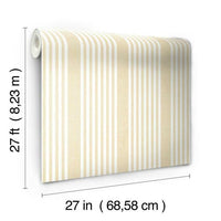 French Linen Stripe Wallpaper Wallpaper York   
