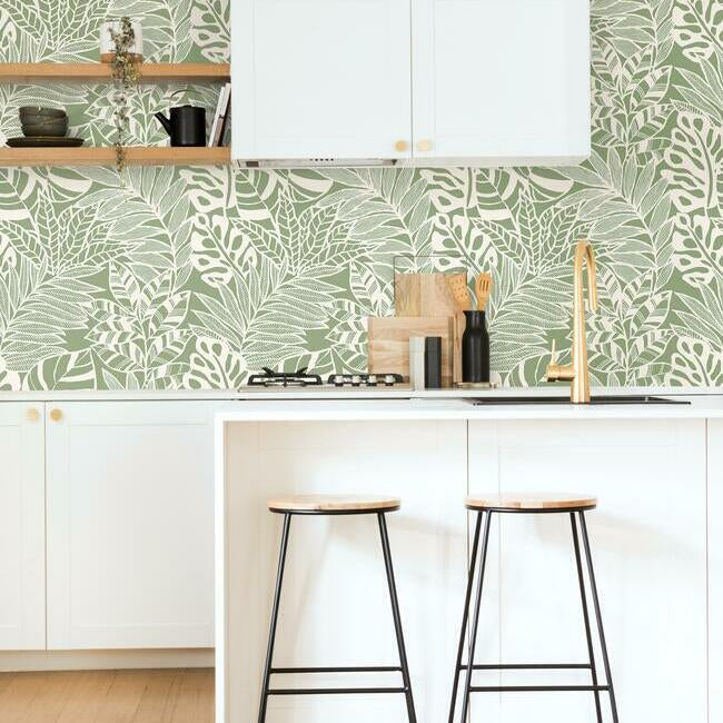 Jungle Leaves Wallpaper Wallpaper York   