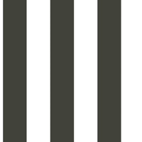 3" Stripe Wallpaper Wallpaper York Double Roll Black/White 