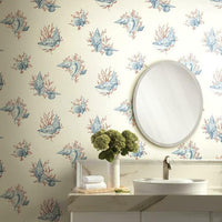 Shell Toile Wallpaper Wallpaper Ashford House   
