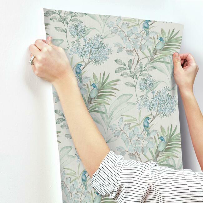 Handpainted Songbird Wallpaper Wallpaper York   