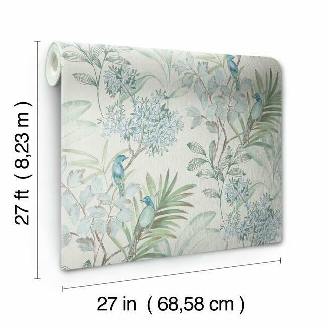 Handpainted Songbird Wallpaper Wallpaper York   