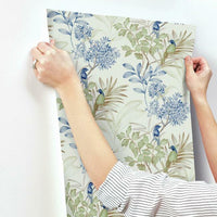 Handpainted Songbird Wallpaper Wallpaper York   