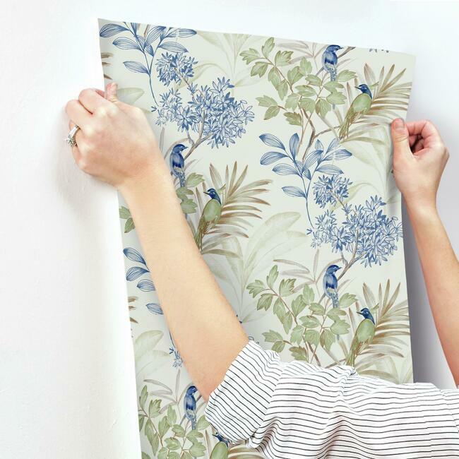 Handpainted Songbird Wallpaper Wallpaper York   
