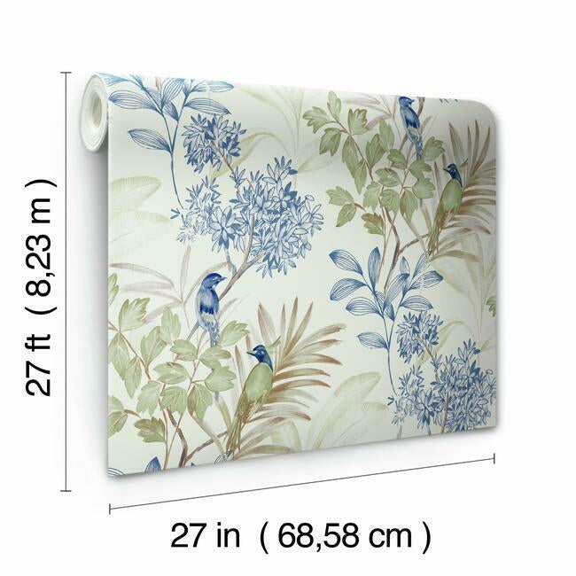 Handpainted Songbird Wallpaper Wallpaper York   