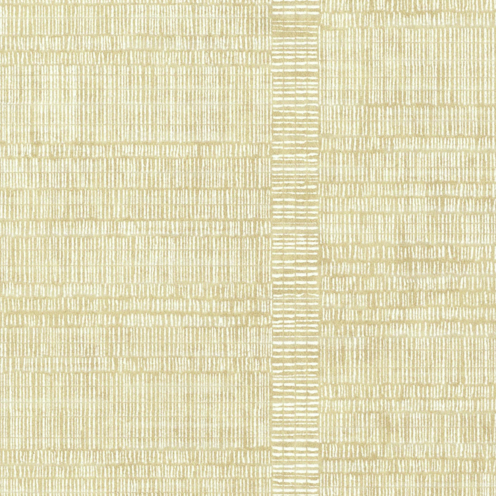 Woven Stripe Wallpaper Wallpaper 750 Home Double Roll Light Gold/White 