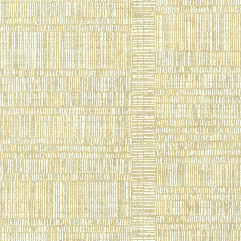 Woven Stripe Wallpaper Wallpaper 750 Home Double Roll Light Gold/White 