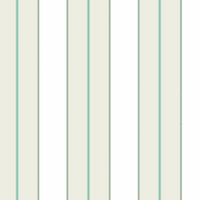Mercantile Stripe Wallpaper Wallpaper Ronald Redding Designs Double Roll Teal/Cream 