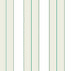 Mercantile Stripe Wallpaper Wallpaper Ronald Redding Designs Double Roll Teal/Cream 
