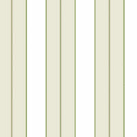 Mercantile Stripe Wallpaper Wallpaper Ronald Redding Designs Double Roll Green/Cream 