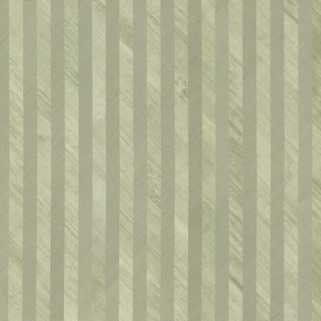 Grass-Wood Stripe Wallpaper Wallpaper Ronald Redding Designs Double Roll Green 