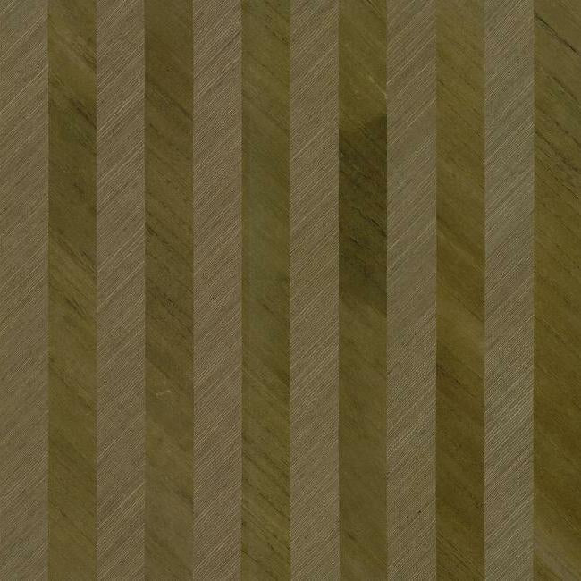 Grass-Wood Stripe Wallpaper Wallpaper Ronald Redding Designs Double Roll Brown 