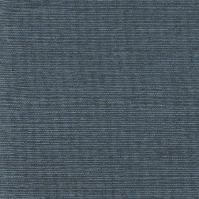 Makasa Sisal Wallpaper Wallpaper York Wallcoverings Double Roll Indigo 