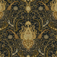 Byzance Sure Strip Wallpaper Wallpaper York Double Roll Black/Gold 