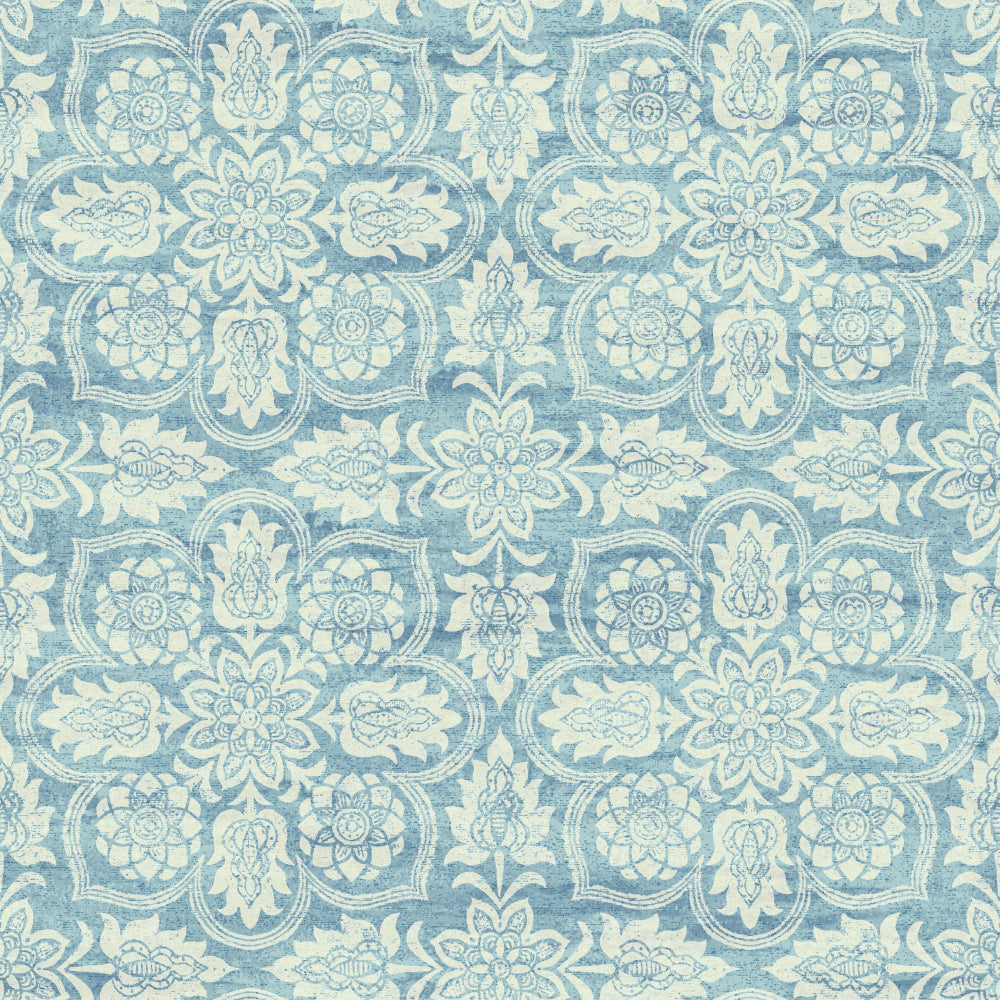 Curators Gem Wallpaper Wallpaper Waverly Double Roll Blue 