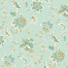 Arbor Imagery Wallpaper Wallpaper Waverly Double Roll Aqua 