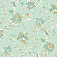 Arbor Imagery Wallpaper Wallpaper Waverly Double Roll Aqua 