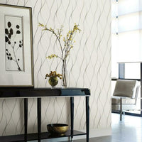Wavy Stripe Wallpaper Wallpaper Antonina Vella   