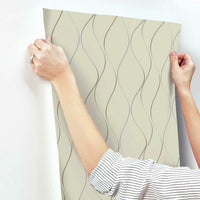 Wavy Stripe Wallpaper Wallpaper Antonina Vella   