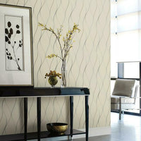 Wavy Stripe Wallpaper Wallpaper Antonina Vella   