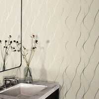 Wavy Stripe Wallpaper Wallpaper Antonina Vella   