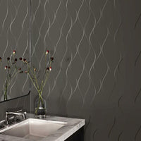 Wavy Stripe Wallpaper Wallpaper Antonina Vella   