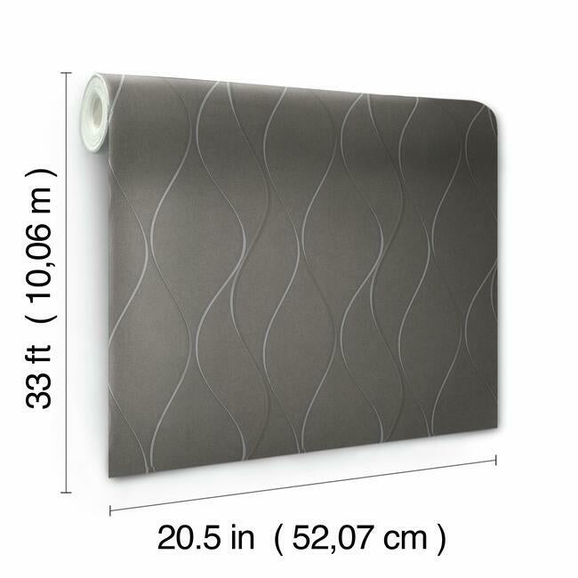 Wavy Stripe Wallpaper Wallpaper Antonina Vella   
