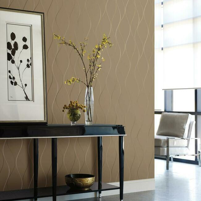 Wavy Stripe Wallpaper Wallpaper Antonina Vella   