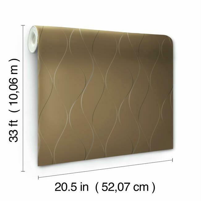 Wavy Stripe Wallpaper Wallpaper Antonina Vella   