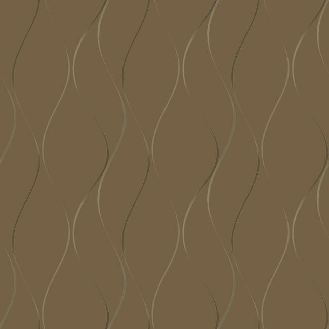 Wavy Stripe Wallpaper Wallpaper Antonina Vella Double Roll Soft Gold 