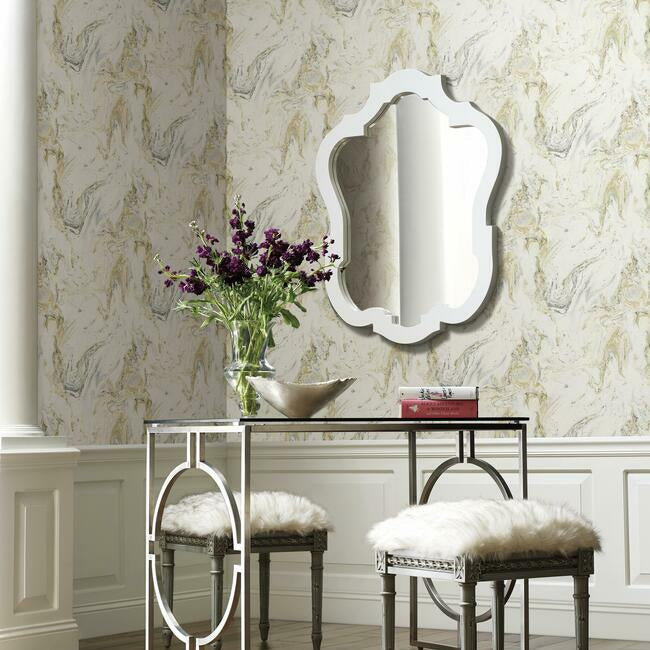 Oil & Marble Wallpaper Wallpaper Antonina Vella   