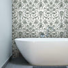Deep Sea Toile Peel and Stick Wallpaper Peel and Stick Wallpaper RoomMates   