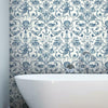Deep Sea Toile Peel and Stick Wallpaper Peel and Stick Wallpaper RoomMates   