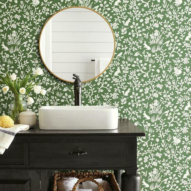 Fox & Hare Wallpaper Wallpaper Magnolia Home   
