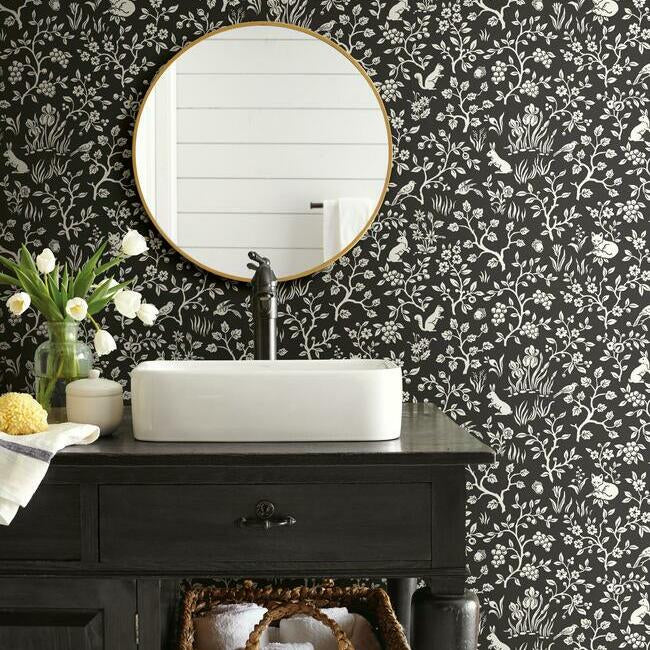 Fox & Hare Wallpaper Wallpaper Magnolia Home   