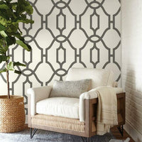 Woven Trellis Wallpaper Wallpaper Magnolia Home   