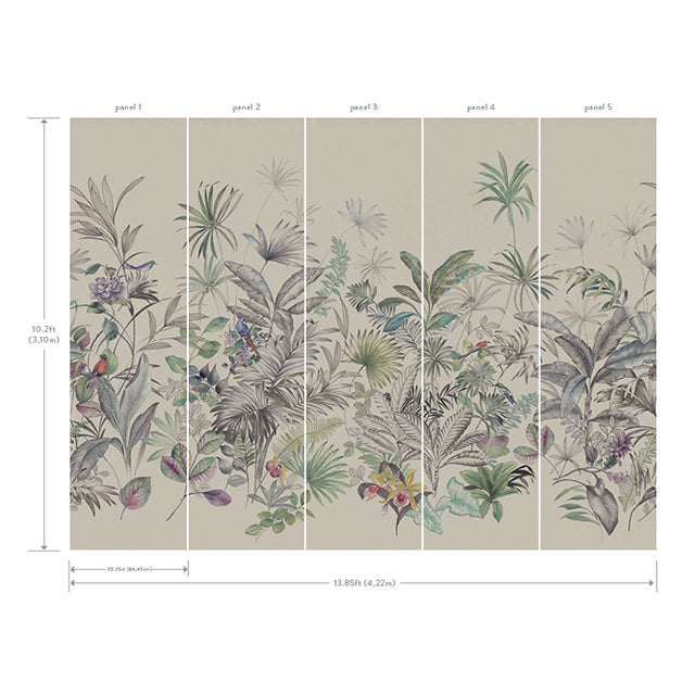 Tropical Study Mural Wall Mural York Wallcoverings   