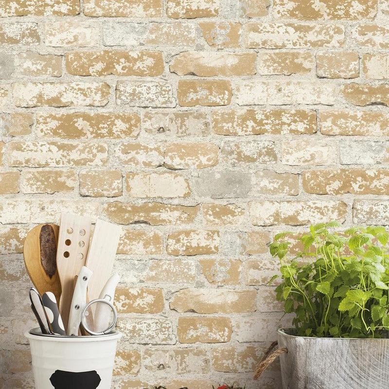 Brick Peel and Stick Wallpaper Peel and Stick Wallpaper RoomMates   