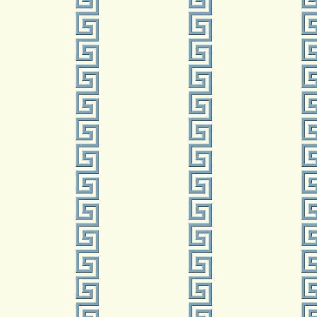 Acropolis Stripe Wallpaper Wallpaper Ashford House Double Roll Blue 