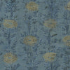 French Marigold Wallpaper Wallpaper Ronald Redding Designs Double Roll Denim/Gold 