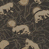 Tibetan Tigers Wallpaper Wallpaper Ronald Redding Designs Double Roll Black/Taupe/Gold 