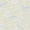 Tibetan Tigers Wallpaper Wallpaper Ronald Redding Designs Double Roll Cream/Grey/White 