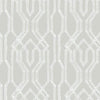 Oriental Lattice Wallpaper Wallpaper Ronald Redding Designs Double Roll Taupe/White 