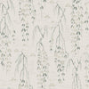 Willow Branches Wallpaper Wallpaper Ronald Redding Designs Double Roll Cream/Green 