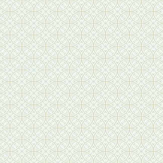 Lacey Circle Geo Wallpaper Wallpaper York Double Roll Cream/Grey 