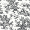 Champagne Toile Wallpaper Wallpaper Ashford House Double Roll Black/White 