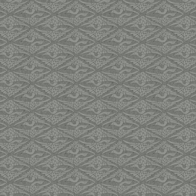 High Society Wallpaper Wallpaper Antonina Vella Double Roll Charcoal 