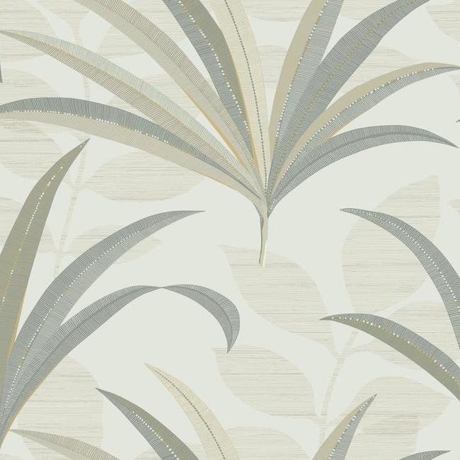 El Morocco Palm Wallpaper Wallpaper Antonina Vella Double Roll Grey Neutral 