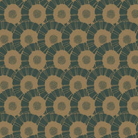 Coco Bloom Wallpaper Wallpaper Antonina Vella Double Roll Gold/Dark Emerald 